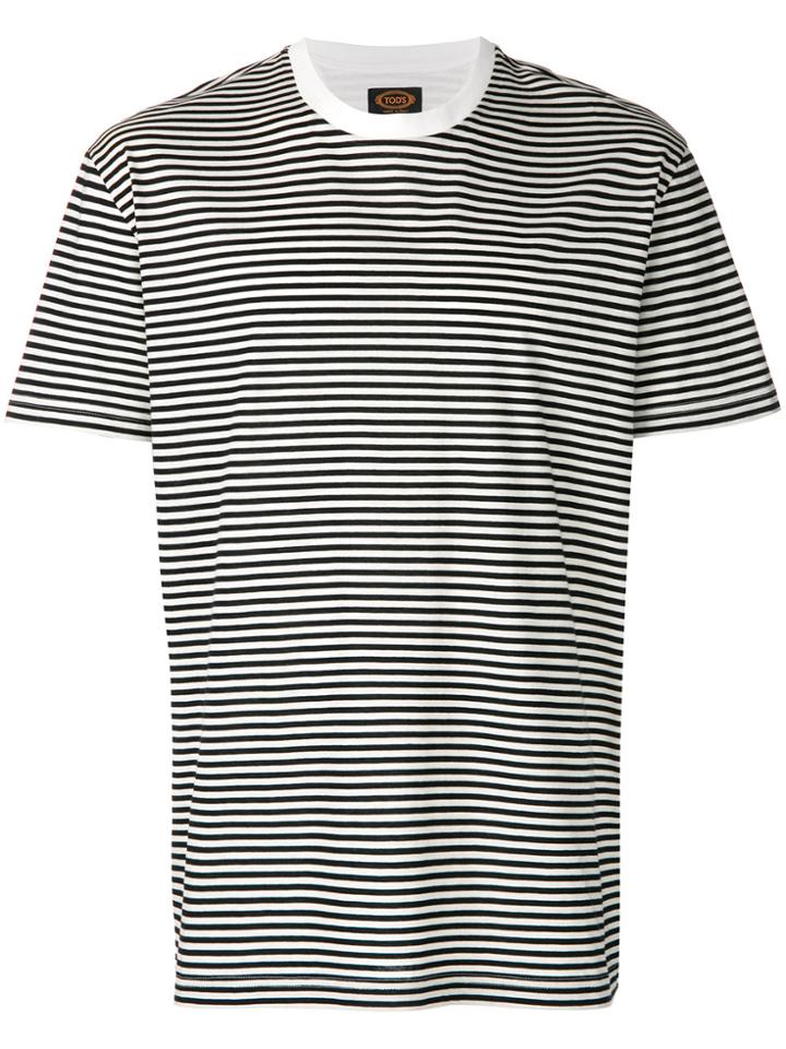 Tod's Striped T-shirt - Black