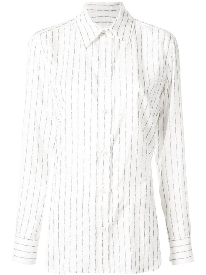 Casasola Logo Print Shirt - White