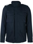 Aspesi Pocketed Military Coat, Men's, Size: Xl, Blue, Polyamide/wool