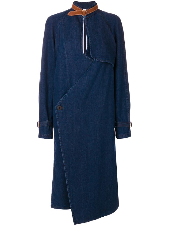 Jw Anderson Denim Trench Coat - Blue