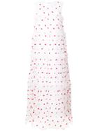 P.a.r.o.s.h. Lips Embroidered Dress - White