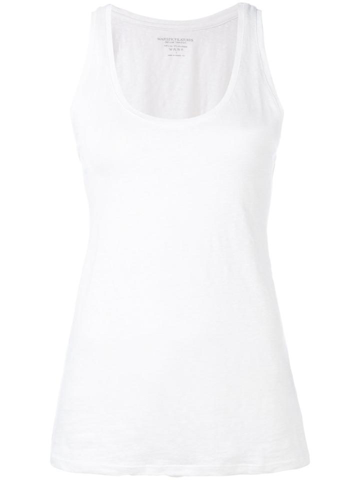 Majestic Filatures - Tank Top - Women - Linen/flax/spandex/elastane - Ii, White, Linen/flax/spandex/elastane