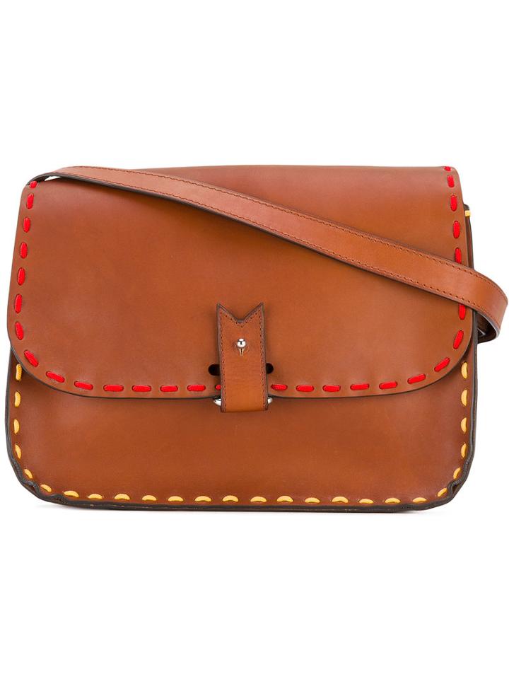Red Stitch 'rohan M' Bag - Women - Leather - One Size, Brown, Leather, La Contrie