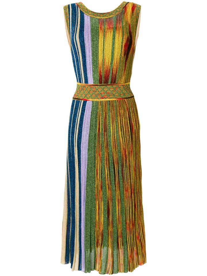 Missoni Striped Belted Dress - Multicolour