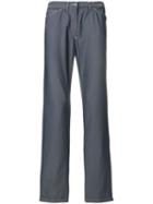 Versace Pre-owned Stitching Details Trousers - Grey