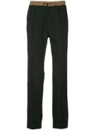 Ports V Straight-leg Track Pants - Black