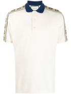 Gucci Monogram Detail Polo Shirt - Neutrals
