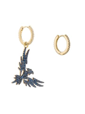 Apm Eagle Hoop Earrings - Gold