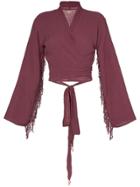 Caravana Xiibil Wrap Top - Purple