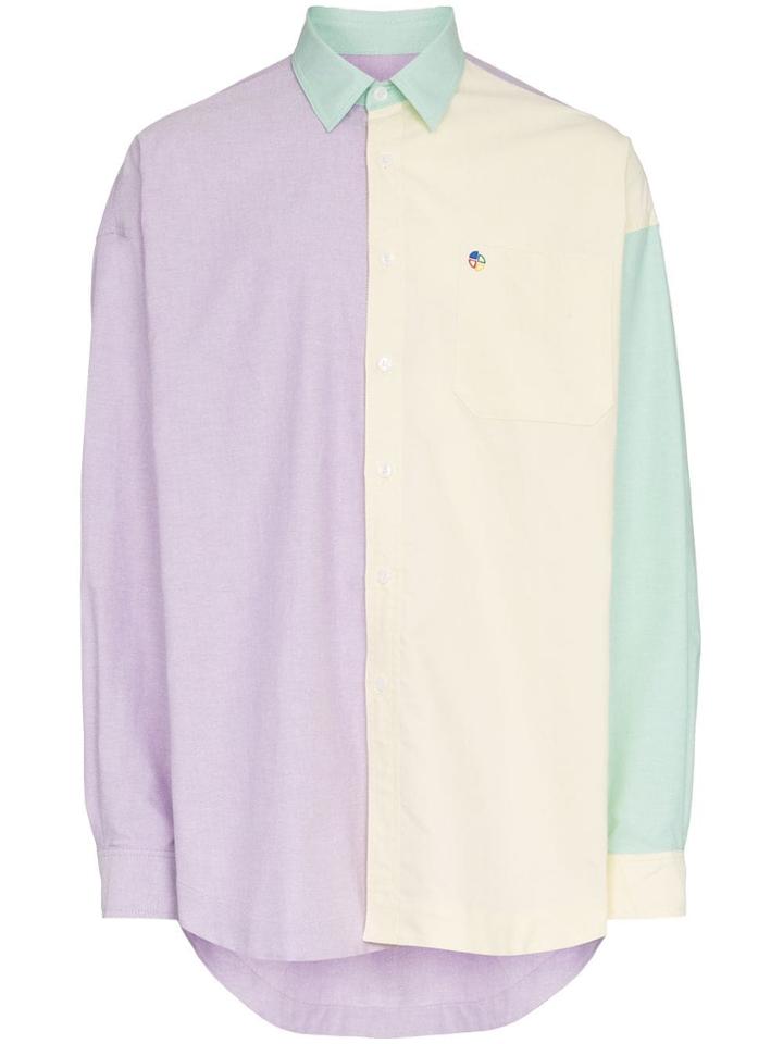 Ader Error Colour Block Cotton Shirt - Unavailable