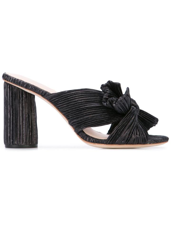 Loeffler Randall Penny Knot Mules - Black