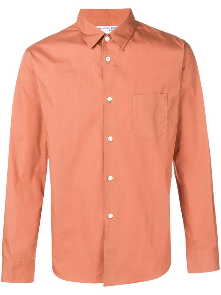 Comme Des Garçons Shirt Boys Long-sleeve Fitted Shirt - Brown