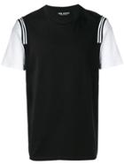 Neil Barrett Contrast Sleeve T-shirt - Black