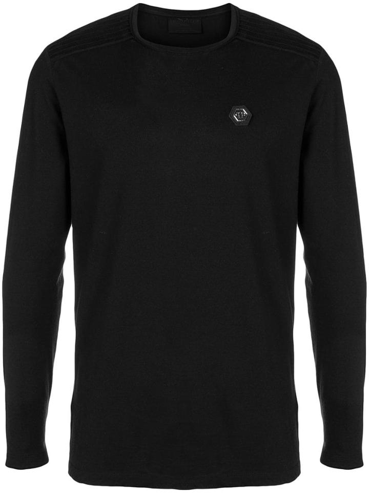 Philipp Plein Logo Long-sleeve Sweater - Black