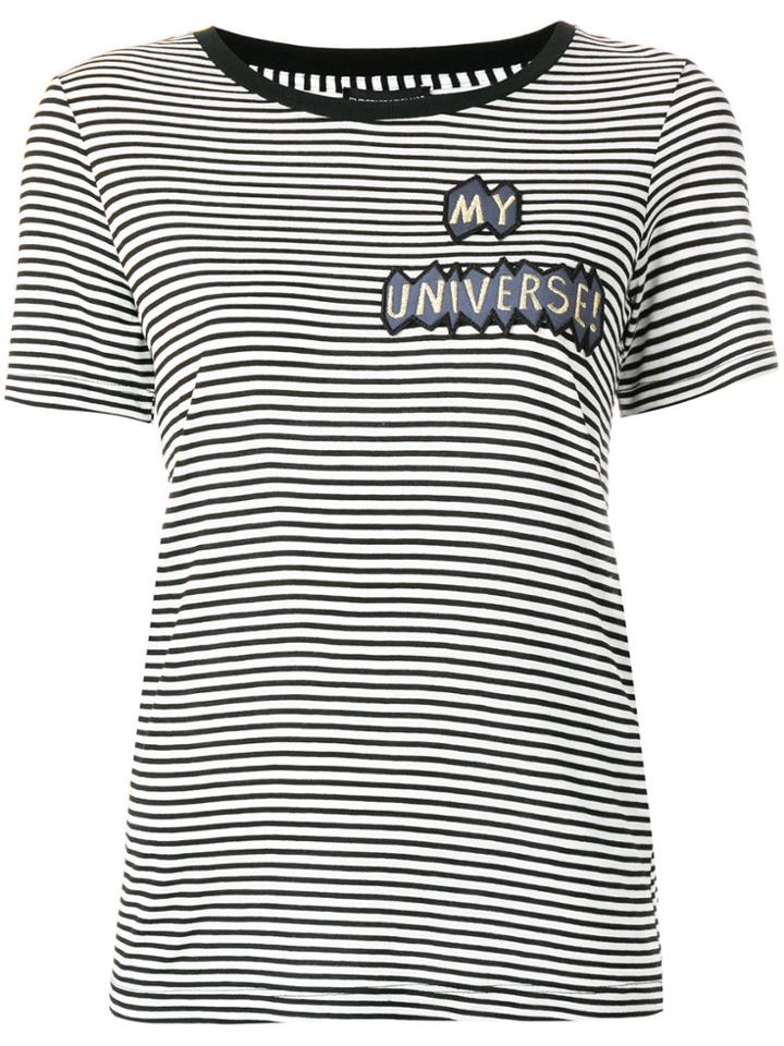 Emporio Armani My Universe Striped T-shirt - Black