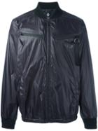 Marcelo Burlon County Of Milan Zip Detail Bomber Jacket, Men's, Size: Xs, Black, Polyamide