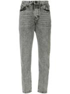 Saint Laurent High-waisted Cropped Jeans - Grey