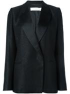 Victoria Beckham Peaked Lapels Blazer, Women's, Size: 8, Black, Viscose/virgin Wool