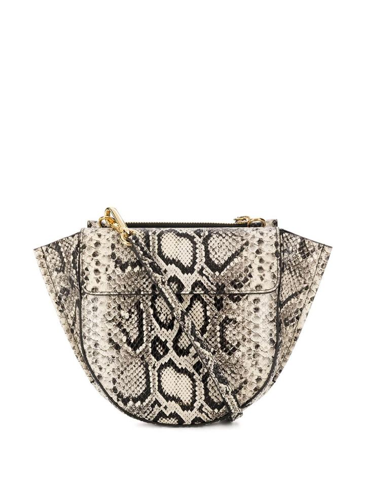 Wandler Python Print Tote Bag - Black