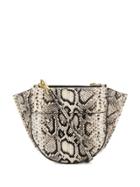 Wandler Python Print Tote Bag - Black