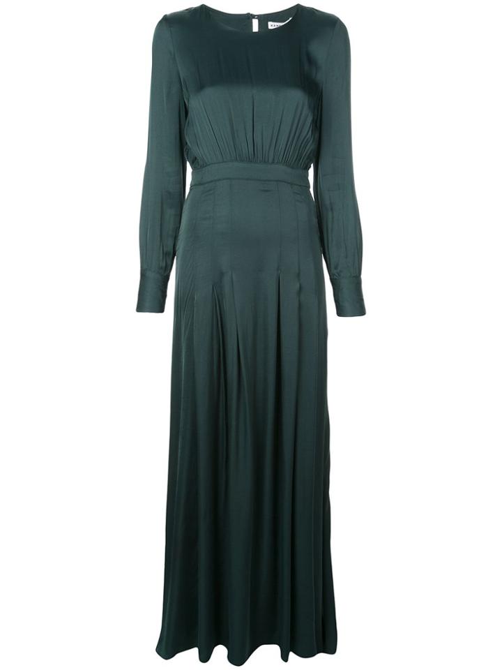 Kamperett Ruched Detail Evening Dress - Green