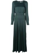 Kamperett Ruched Detail Evening Dress - Green
