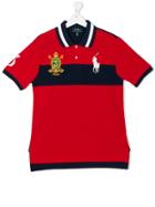 Ralph Lauren Kids Logo Colourblock Polo Shirt - Red
