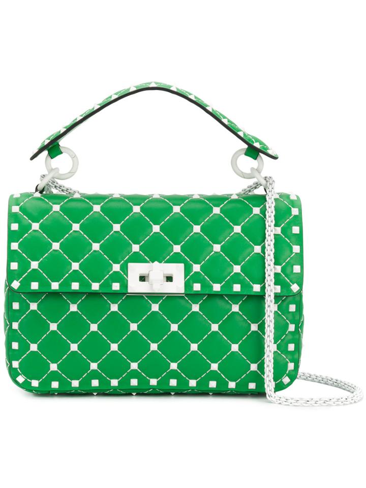 Valentino Garavani Valentino Garavani Spike Shoulder Bag - Green