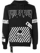 Philipp Plein Skull Logo Hoodie - Black