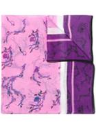 Escada Sport Floral Printed Scarf - Purple