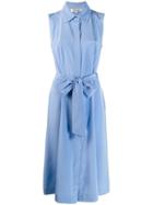 Dvf Diane Von Furstenberg Sleeveless Midi Shirt Dress - Blue