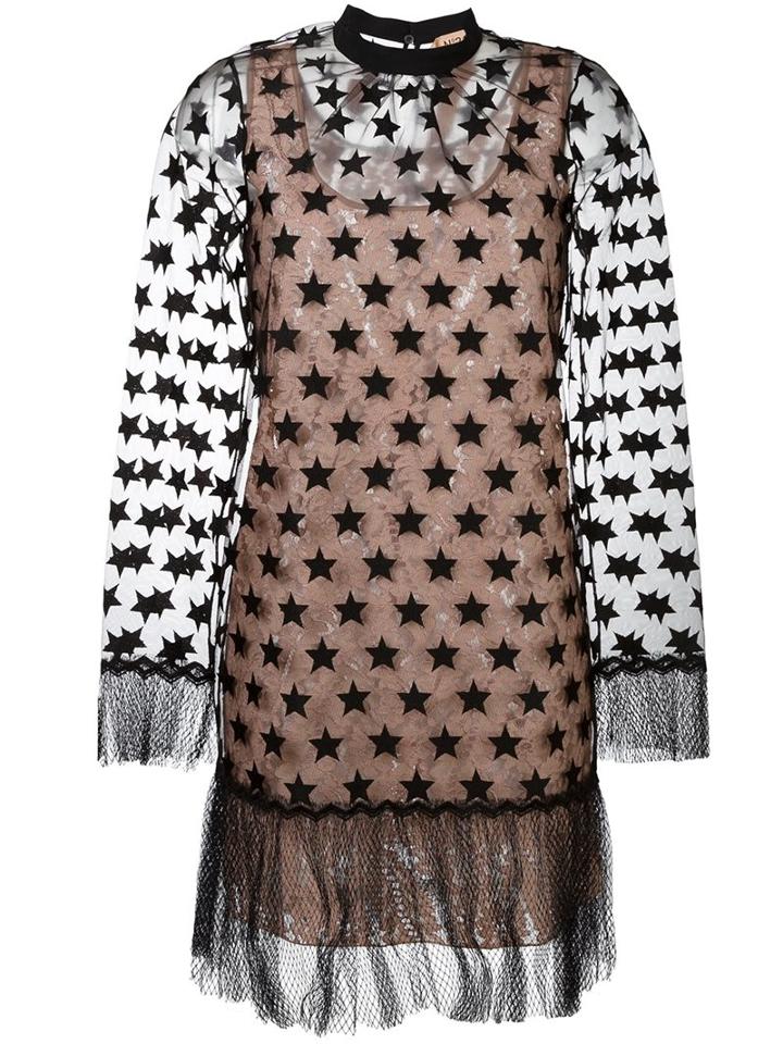 No21 Sheer Start Patch Dress