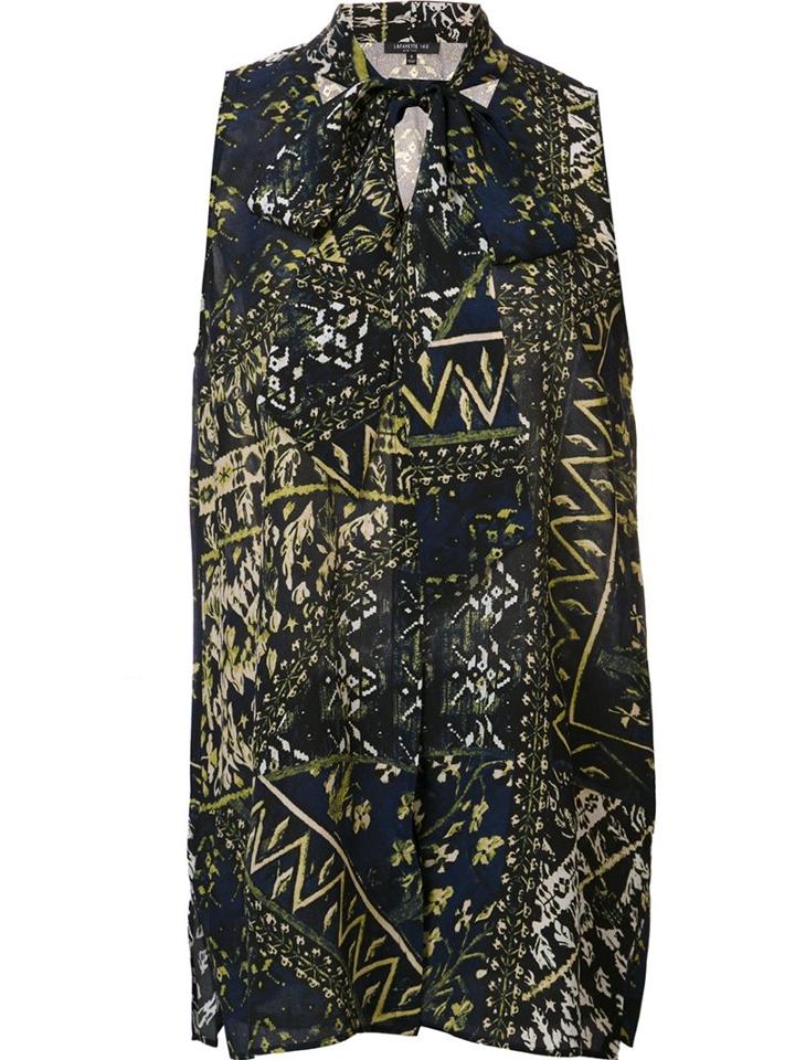Lafayette 148 Laced Detail Sleeveless Blouse