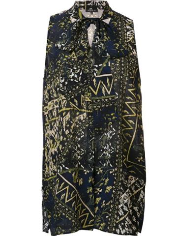 Lafayette 148 Laced Detail Sleeveless Blouse