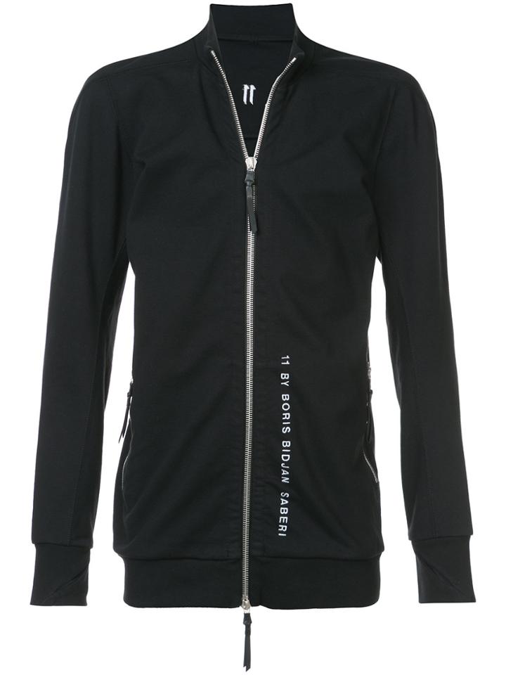 11 By Boris Bidjan Saberi Logo Detail Zipped Hoody - Black