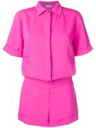 P.a.r.o.s.h. Short-sleeve Playsuit - Pink