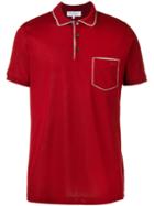 Salvatore Ferragamo Chest Pocket Polo Shirt, Men's, Size: Xxl, Red, Cotton