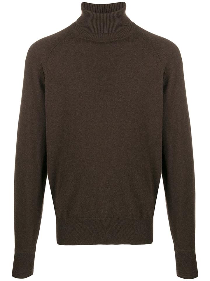 Tom Ford Roll Neck Sweater - Brown