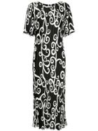 Romance Was Born Fortuny Vine Pearl Dress - Black