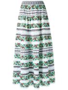 Cecilia Prado Knit Maxi Skirt, Women's, Size: Medium, Green, Cotton/acrylic