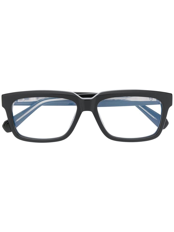 Brioni Brioni Br0065o 001 Black Black Transparent Leather/fur/exotic