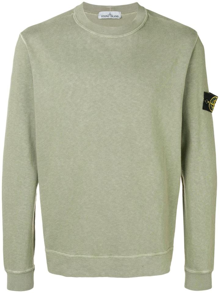 Stone Island Jersey Sweatshirt - Green