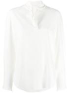 See By Chloé Bow V-neck Blouse - White