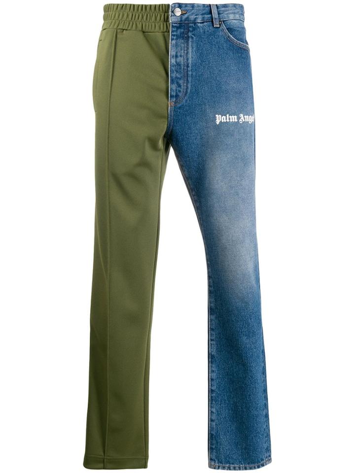 Palm Angels Hybrid Straight Trousers - Blue