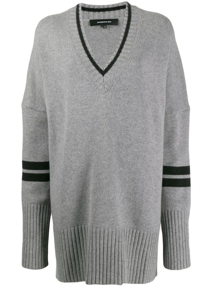 Barbara Bui Oversized Knitted Jumper - Grey