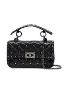 Valentino Black Rockstud Spike Mini Leather Shoulder Bag