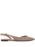 Valentino Valentino Garavani Rockstud Slingback Ballet Flats - Pink