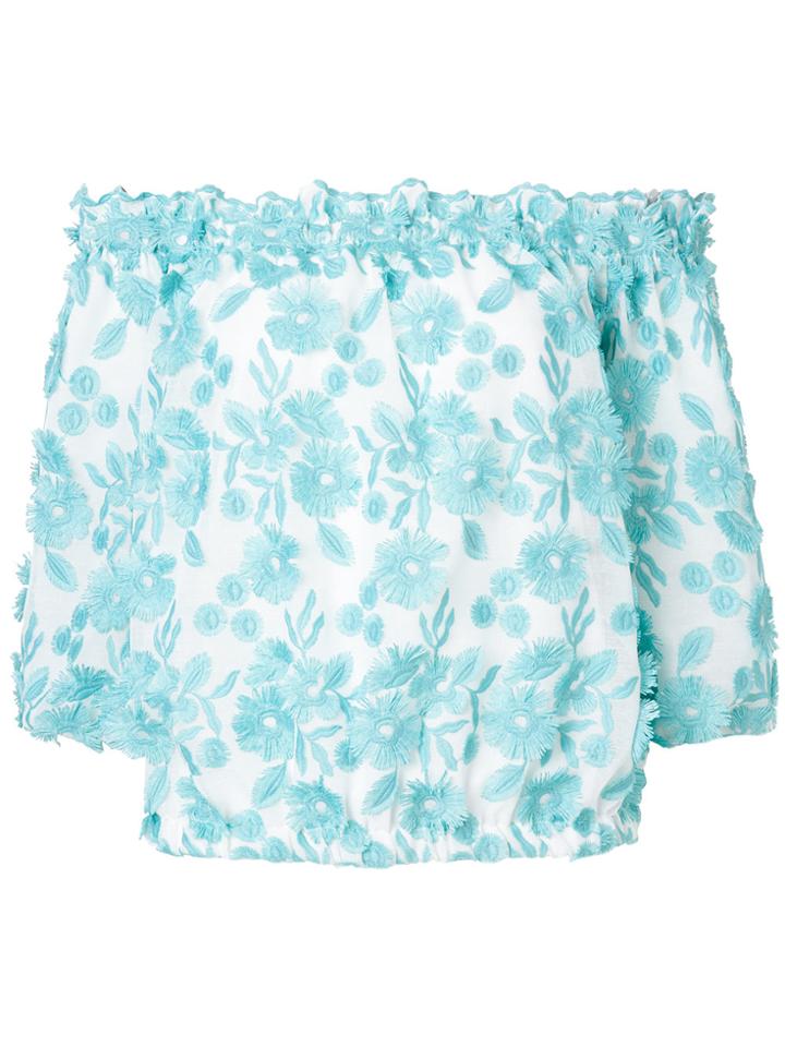 Boutique Moschino Off Shoulder Design - Blue