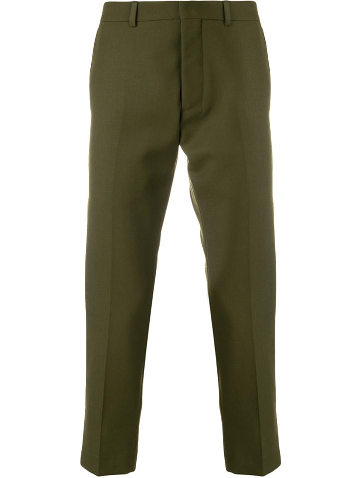 Ami Alexandre Mattiussi Cropped Trousers - Green