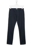 Paolo Pecora Kids Teen Slim-fit Trousers - Blue